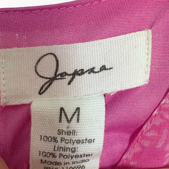 Japna Pink Floral Longsleeve Dress Medium - Picture 3 of 3